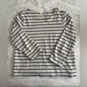 Sezane Colette Mariner Top in Vintage Blue Size Large